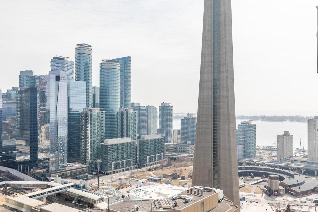 Stylish 1Br + Office Condo - Cn Tower View Toronto Buitenkant foto