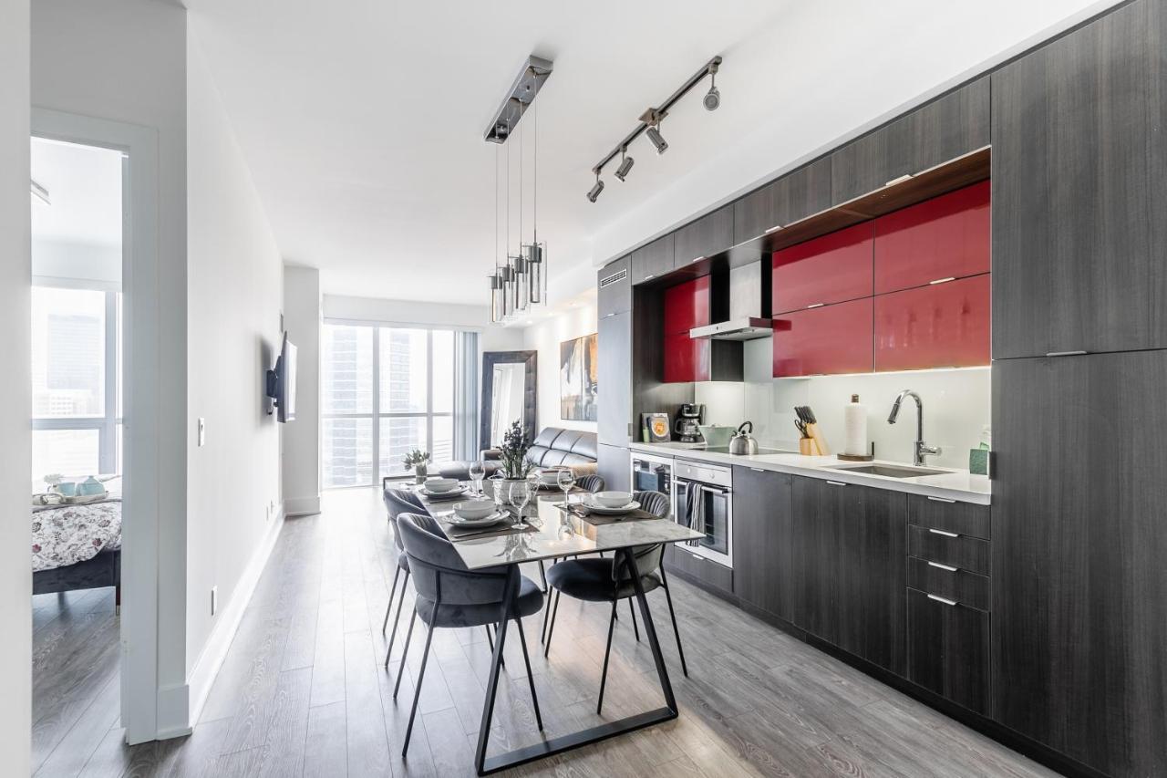 Stylish 1Br + Office Condo - Cn Tower View Toronto Buitenkant foto