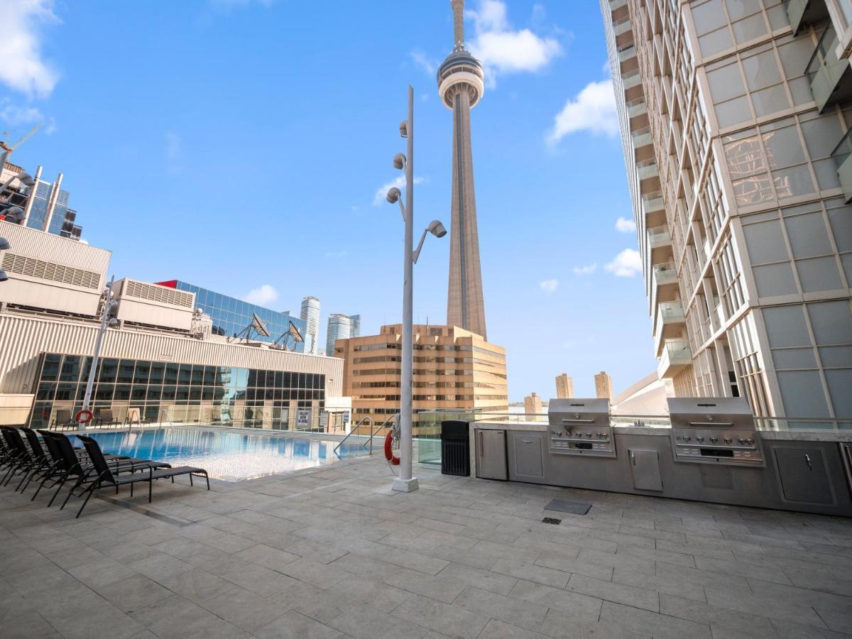 Stylish 1Br + Office Condo - Cn Tower View Toronto Buitenkant foto