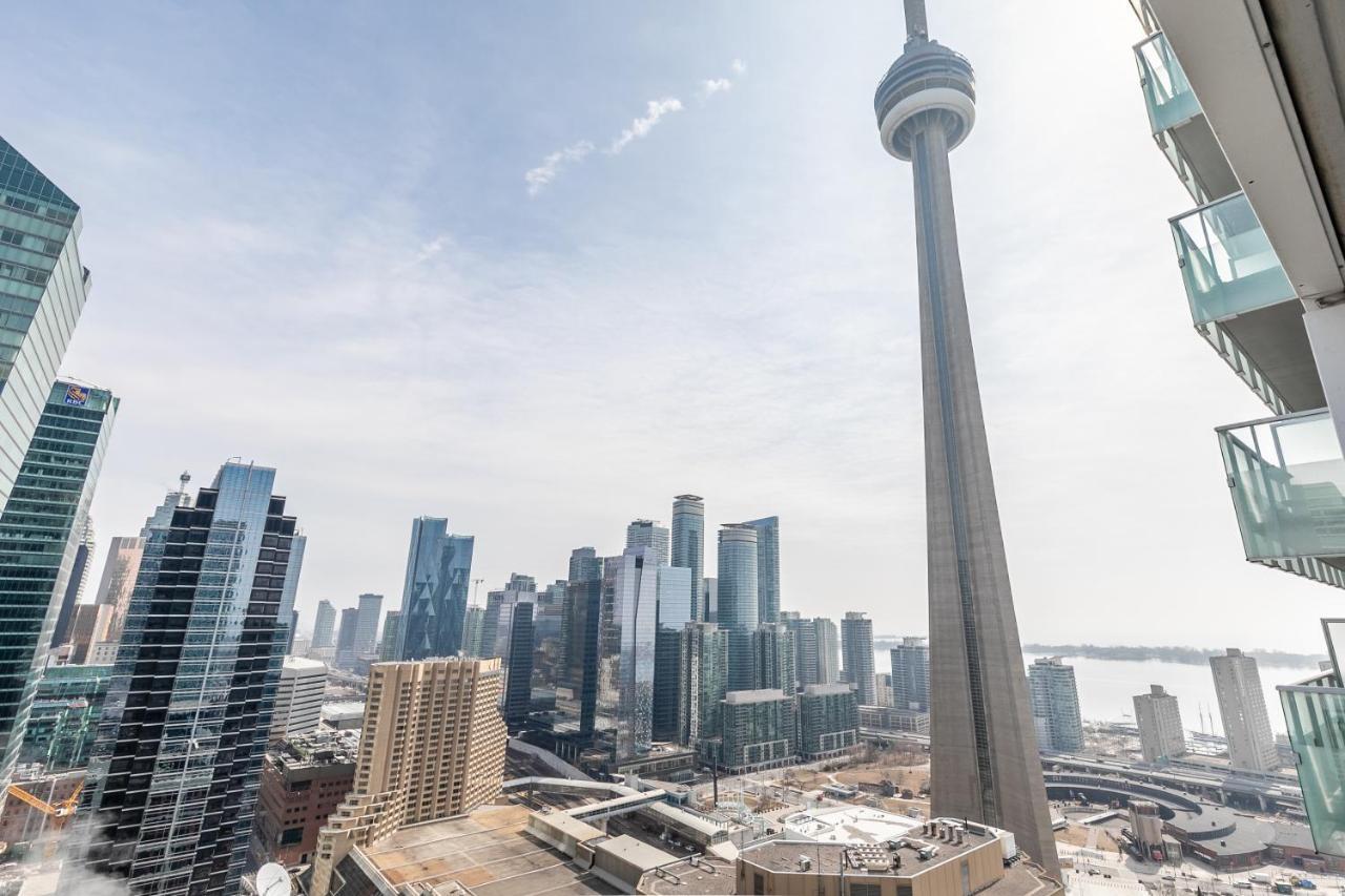 Stylish 1Br + Office Condo - Cn Tower View Toronto Buitenkant foto