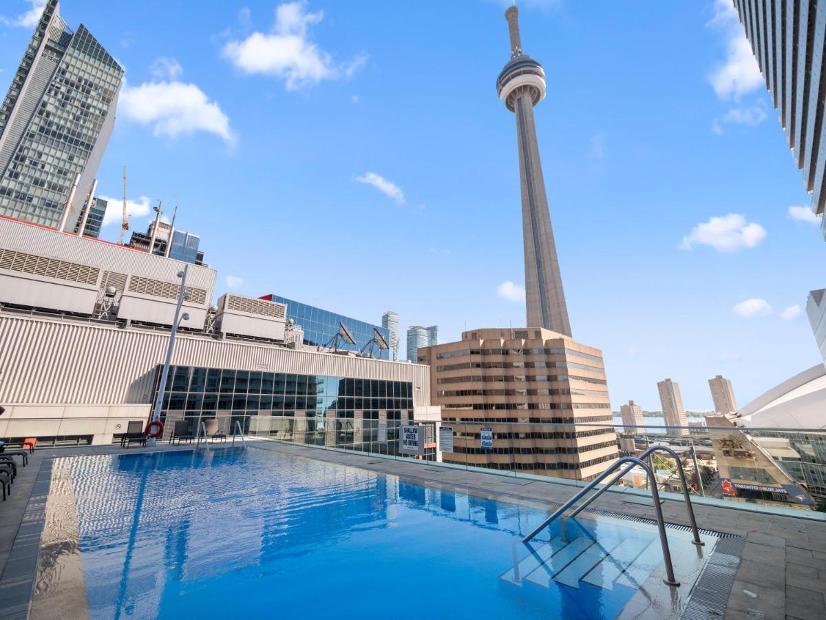 Stylish 1Br + Office Condo - Cn Tower View Toronto Buitenkant foto