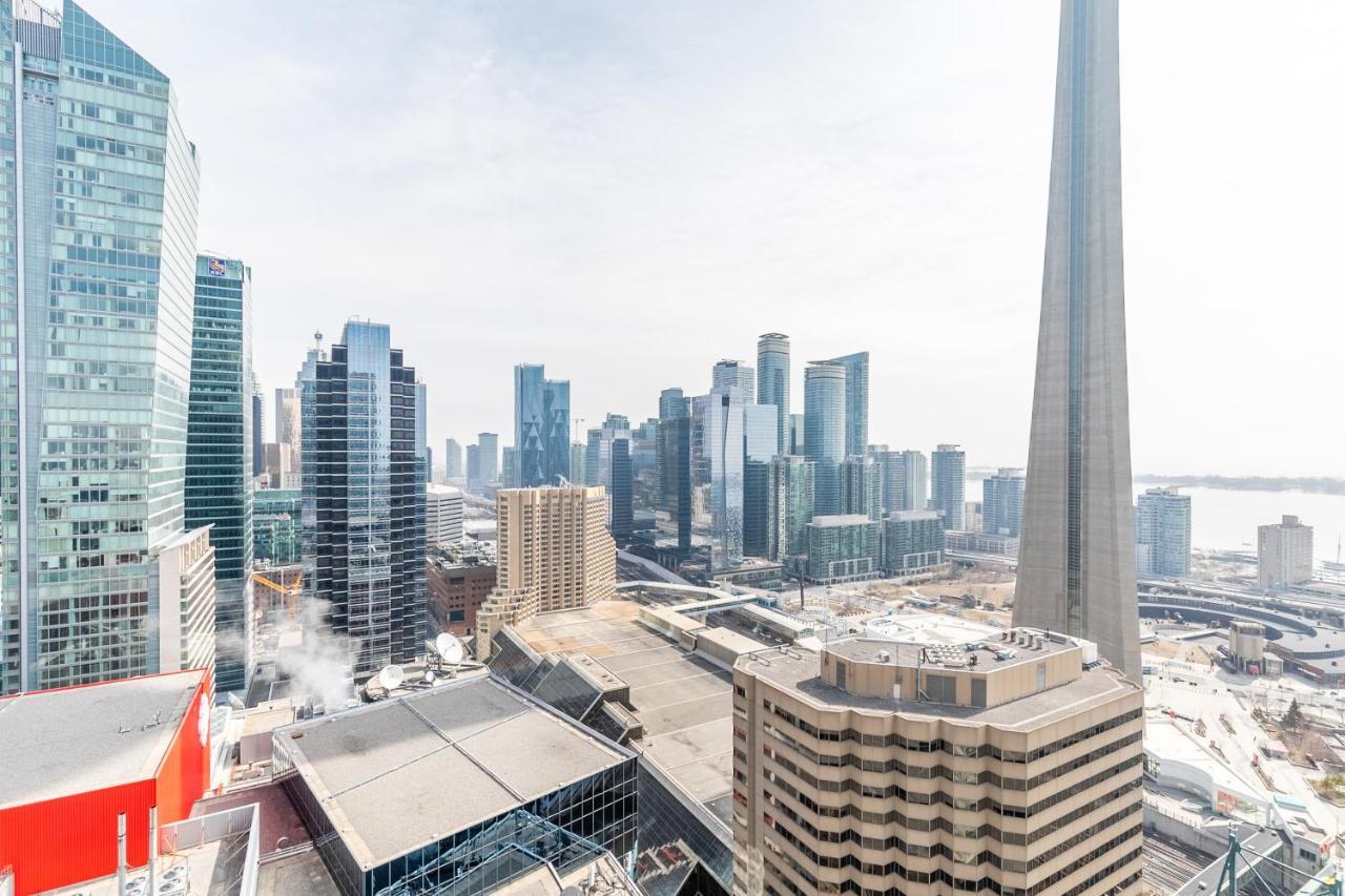 Stylish 1Br + Office Condo - Cn Tower View Toronto Buitenkant foto